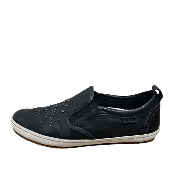 Taos Footwear Glory Studded Loafer Goth Slip On Shoes Size 8 Black - Picture 12 of 15